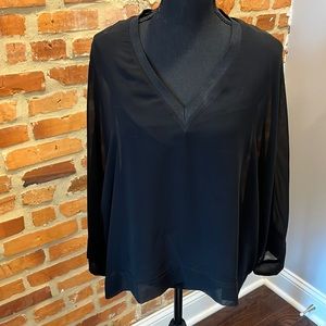 Sheer Black Blouse